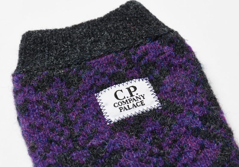 PALACE PALACE C.P. COMPANY LAMBSWOOL SOCK PURPLE outlook