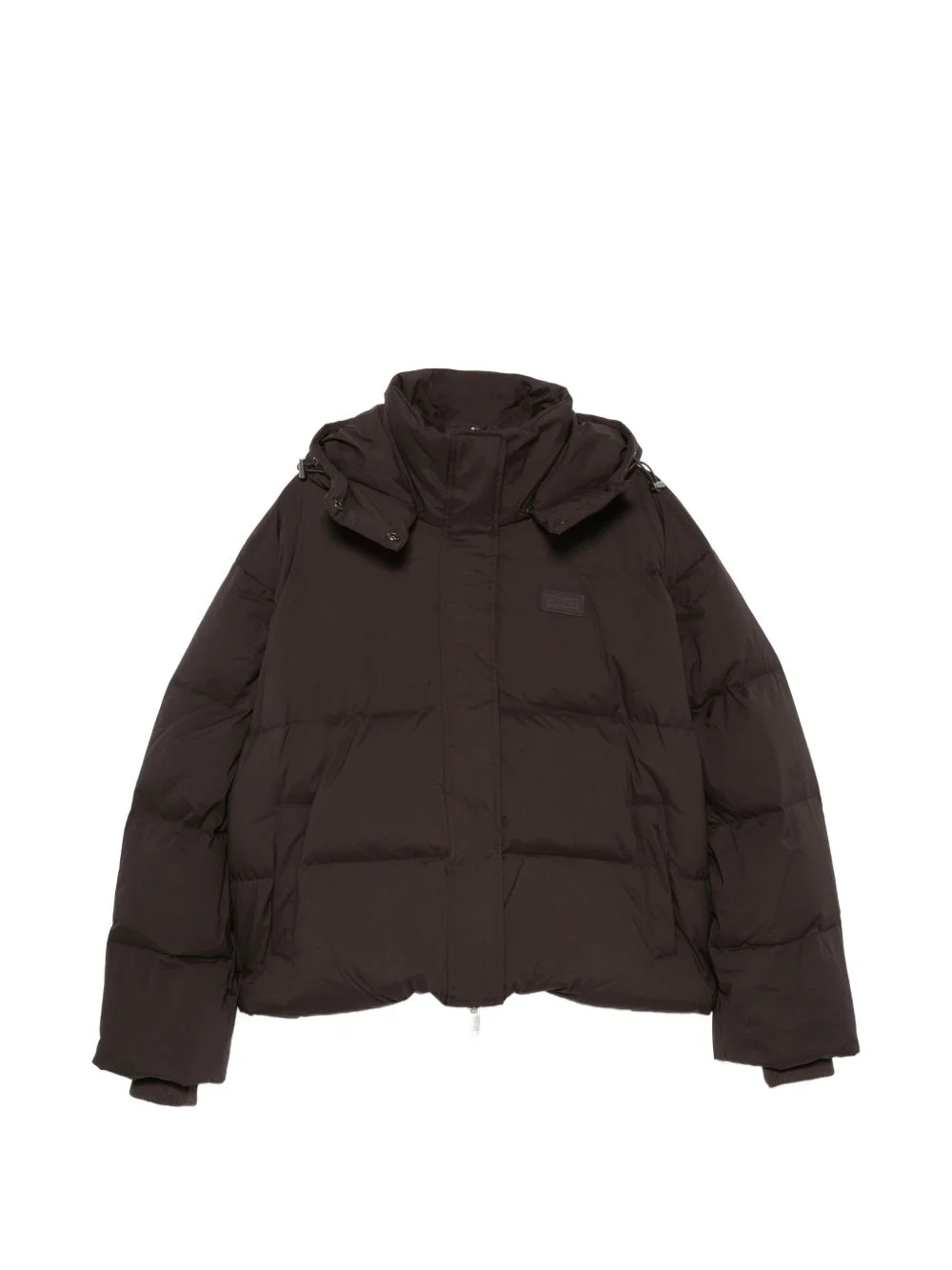 quilted hooded puffer jacket - 1