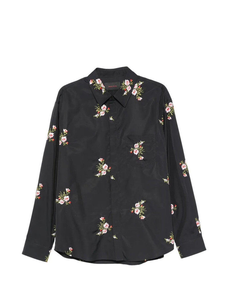 CLASSIC CONCEALED BUTTON SHIRT - BLACK 1