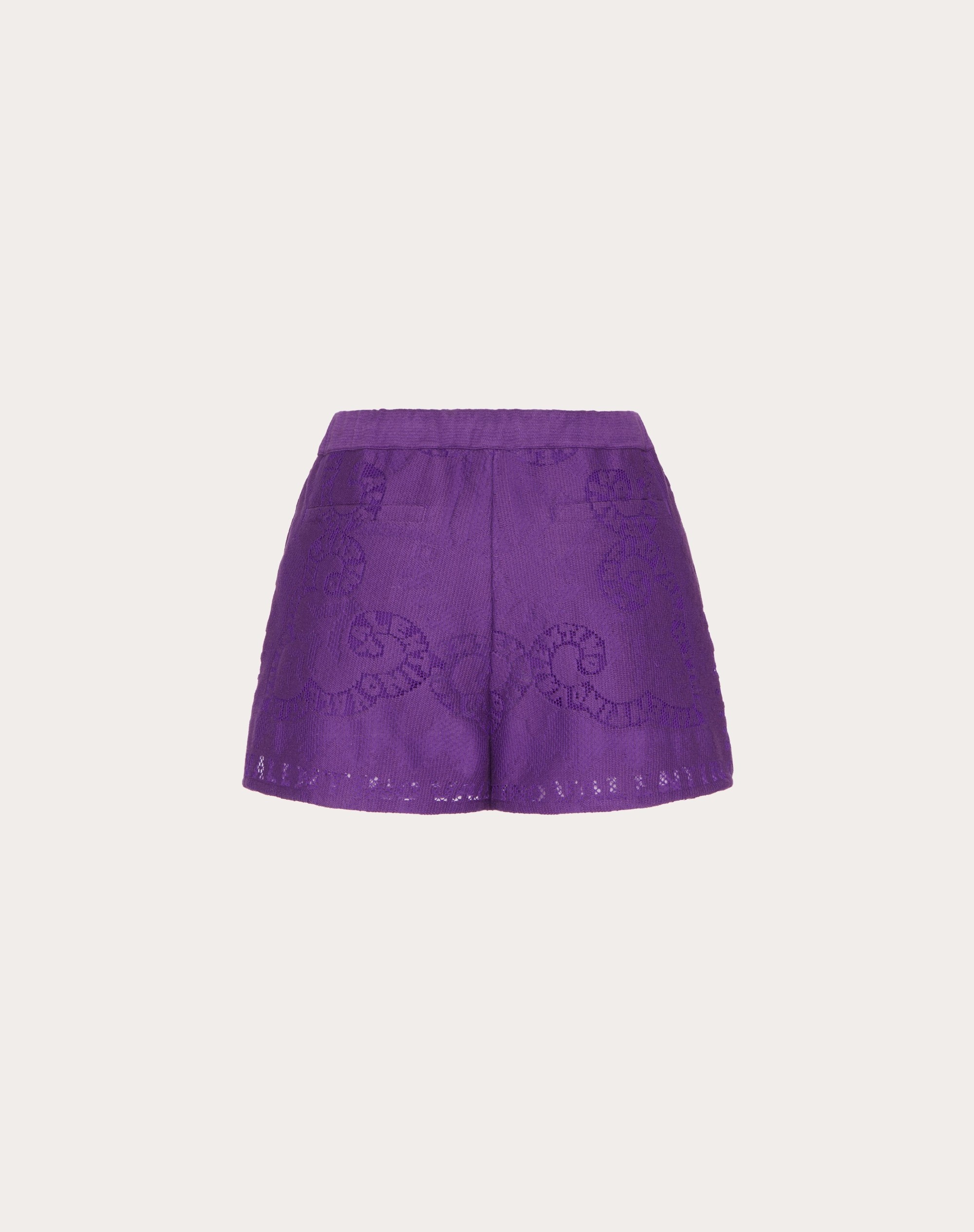 COTTON GUIPURE LACE SHORTS - 2