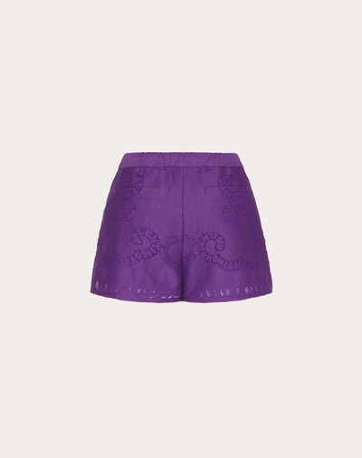 Valentino COTTON GUIPURE LACE SHORTS outlook