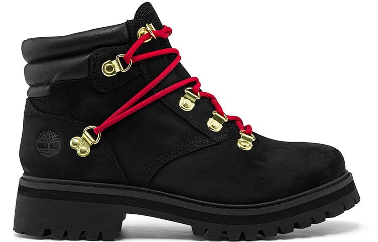 (WMNS) Timberland Holiday Luxe Waterproof Boot 'Black Nubuck Red' A2JVDW - 2