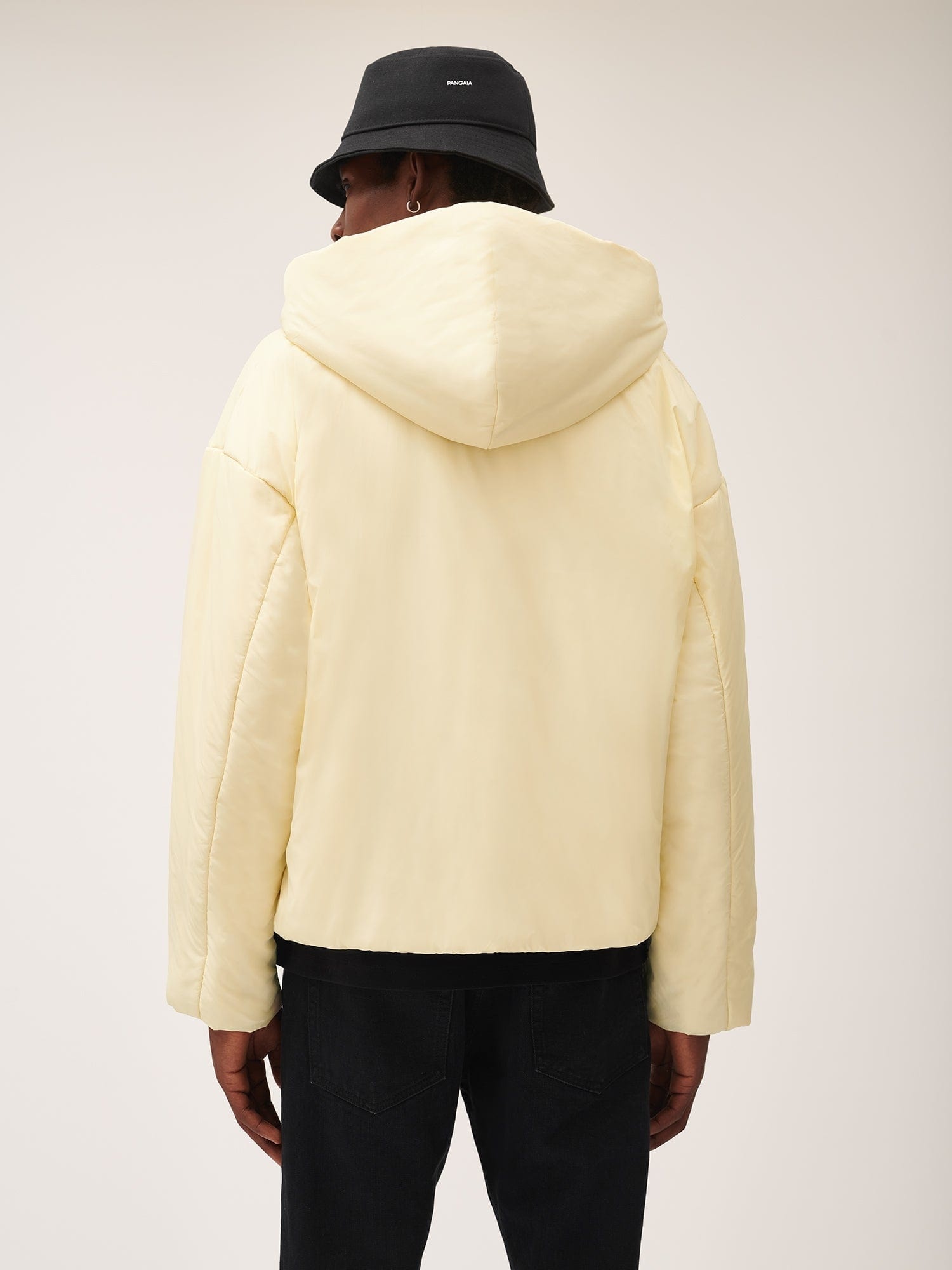 Mens Flower-Warmth Padded Bomber Jacket - Rind Yellow - 3