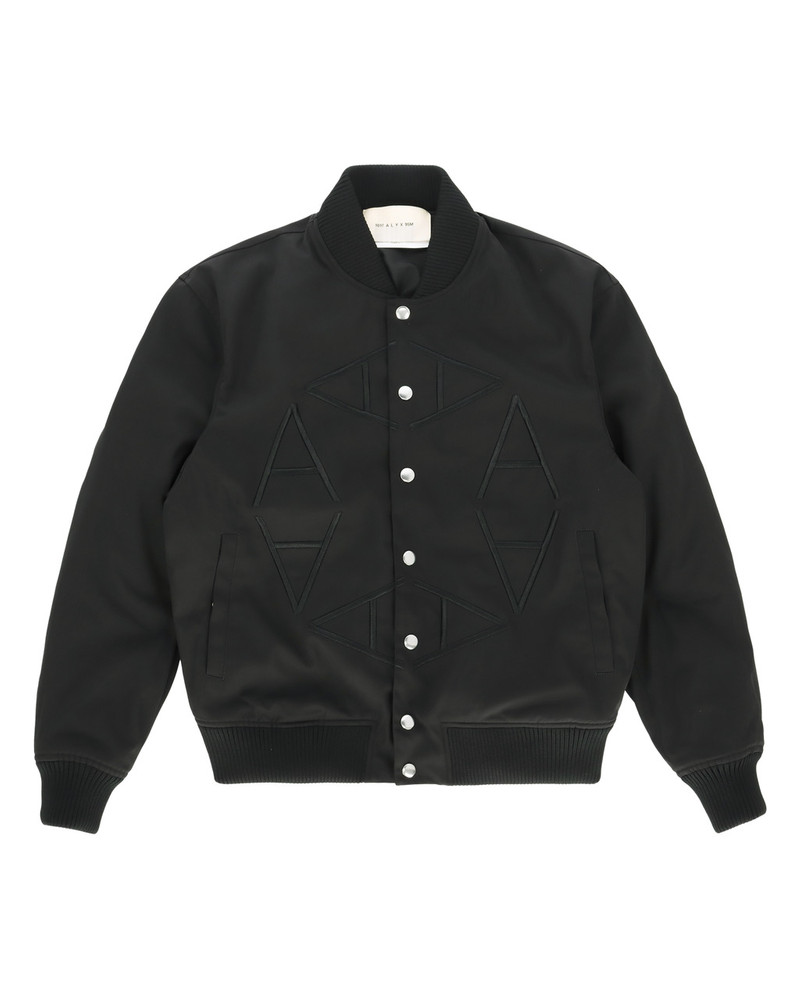 NYLON LOGO VARSITY JACKET 1
