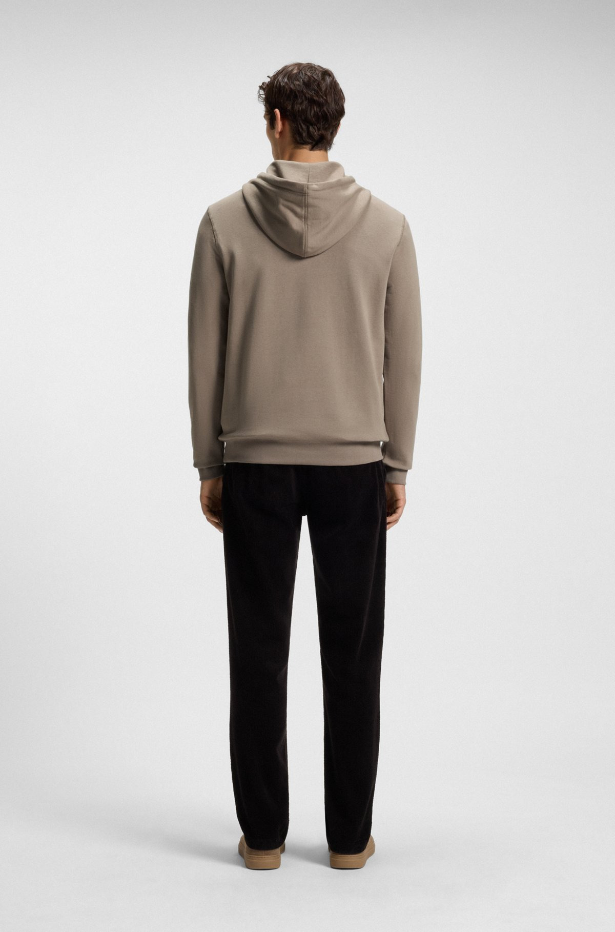 COTTON-TERRY HOODIE WITH LOGO PATCH - 5