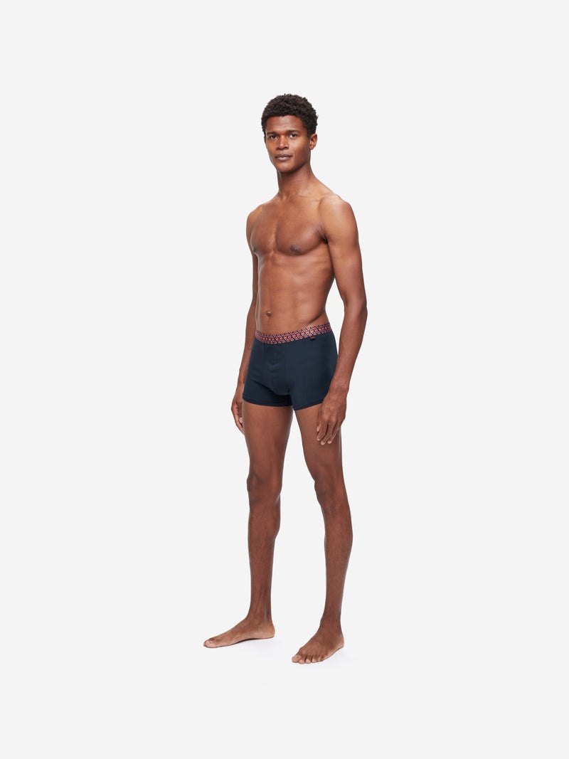 Men's Boxer Briefs Band 52 Pima Cotton Stretch Navy - 4