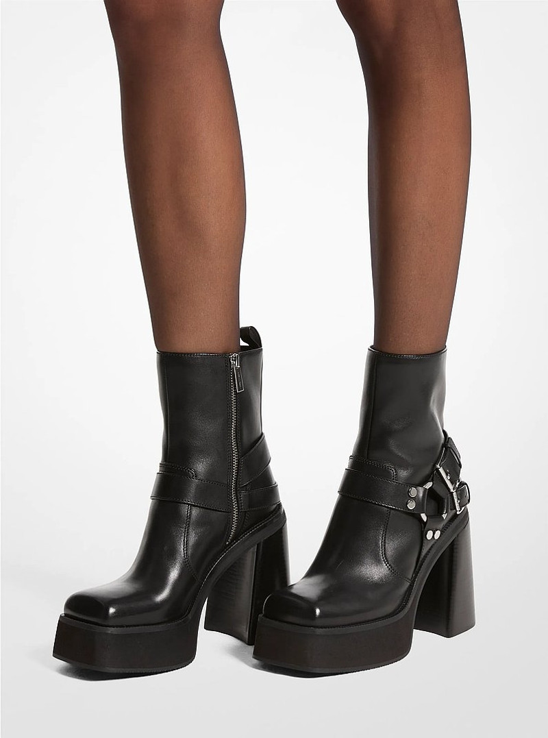 Crosby Leather Platform Moto Boot 6
