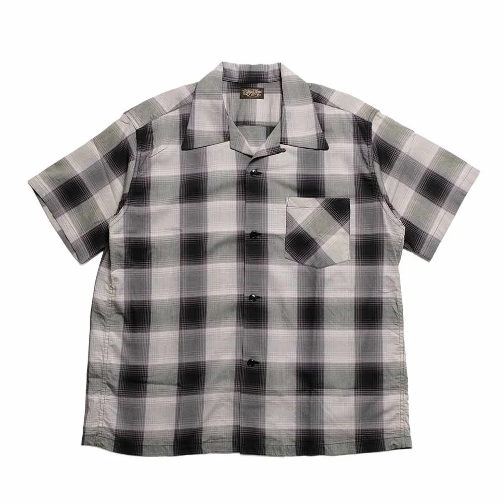 COTTON OMBRE PLAID - S/S OPEN SHIRT - SC39724 - 1