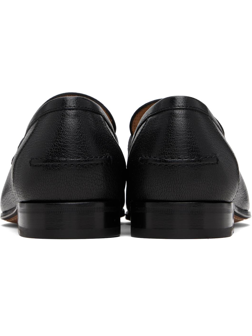 Black Vlogo Signature Kidskin Loafers - 2