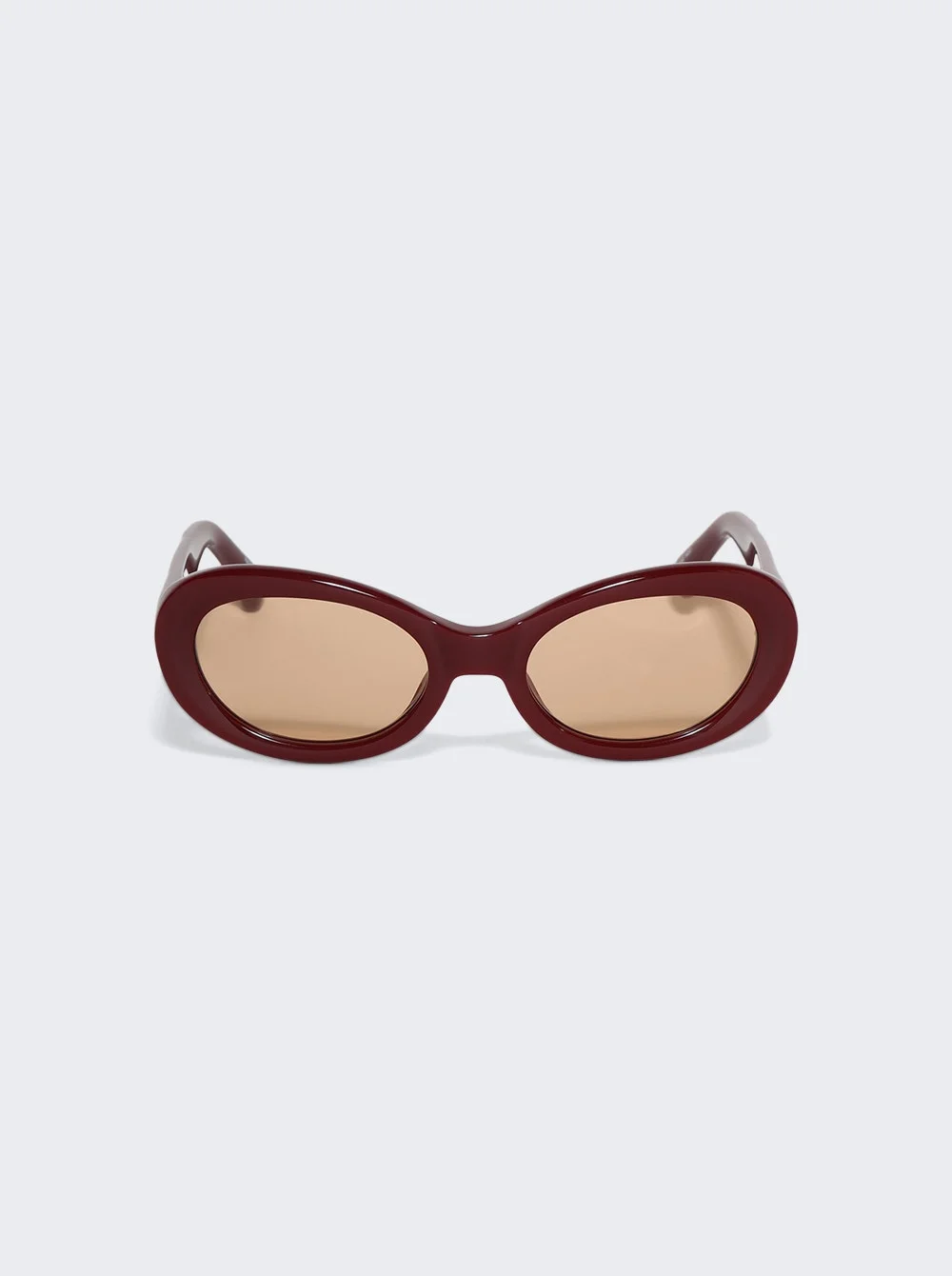 Oval Sunglasses Red And Gold - 1
