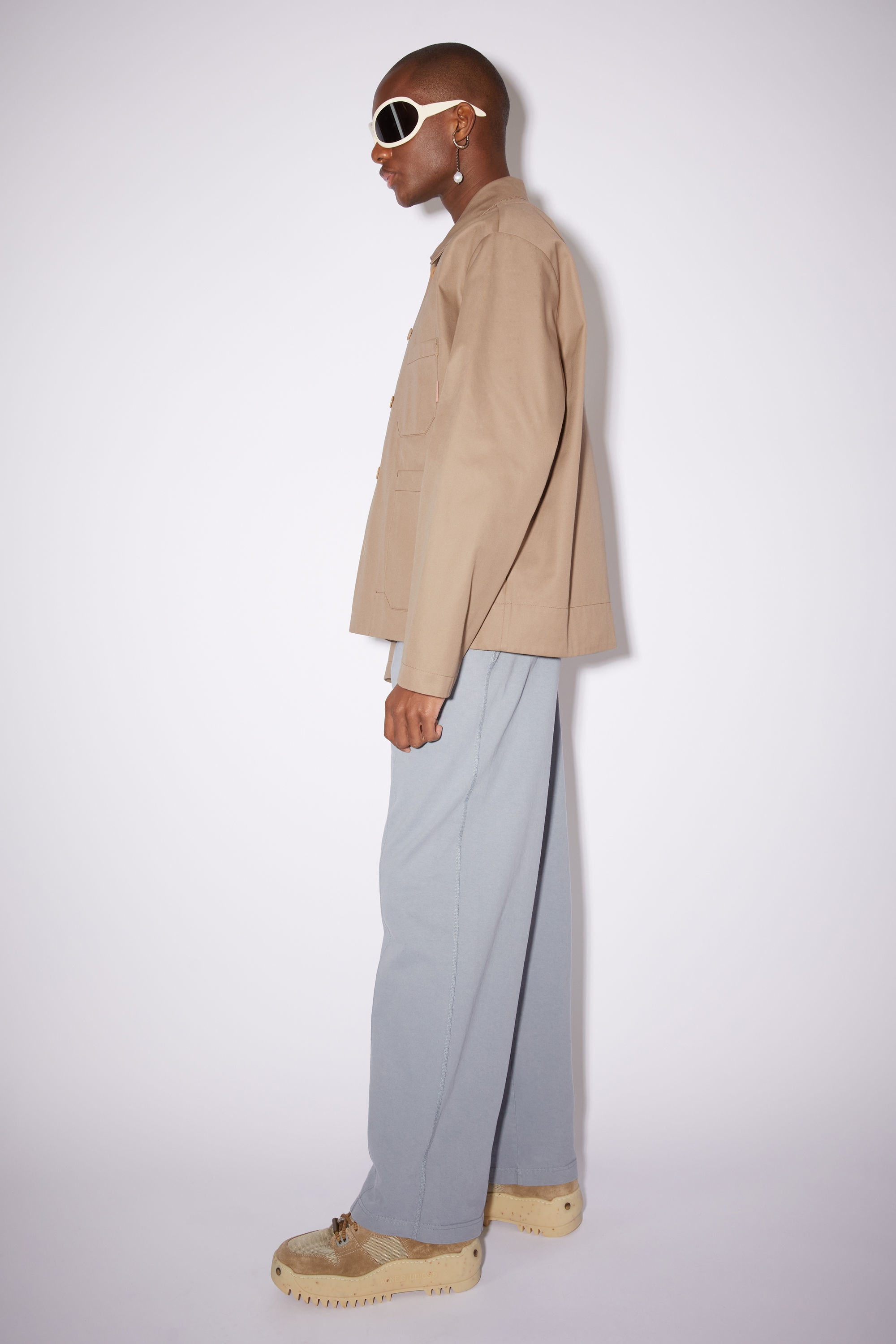 Cotton twill jacket - Beige - 4