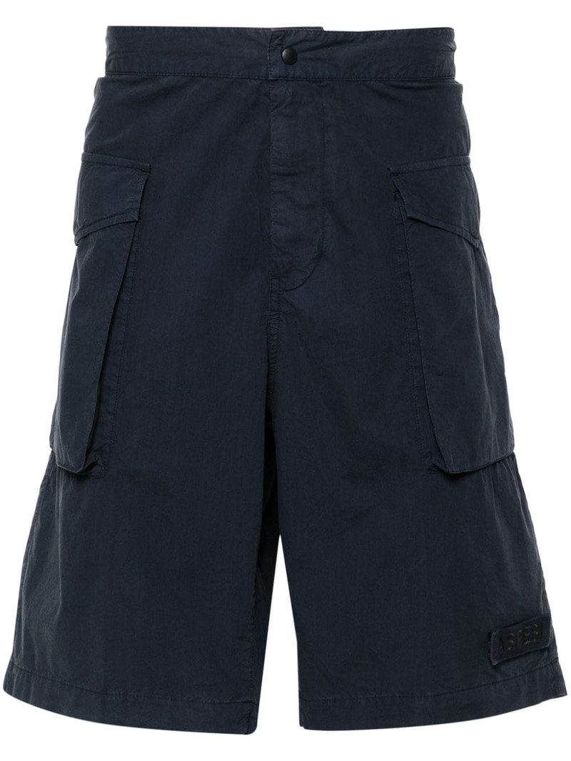 logo-patch cargo shorts - 1