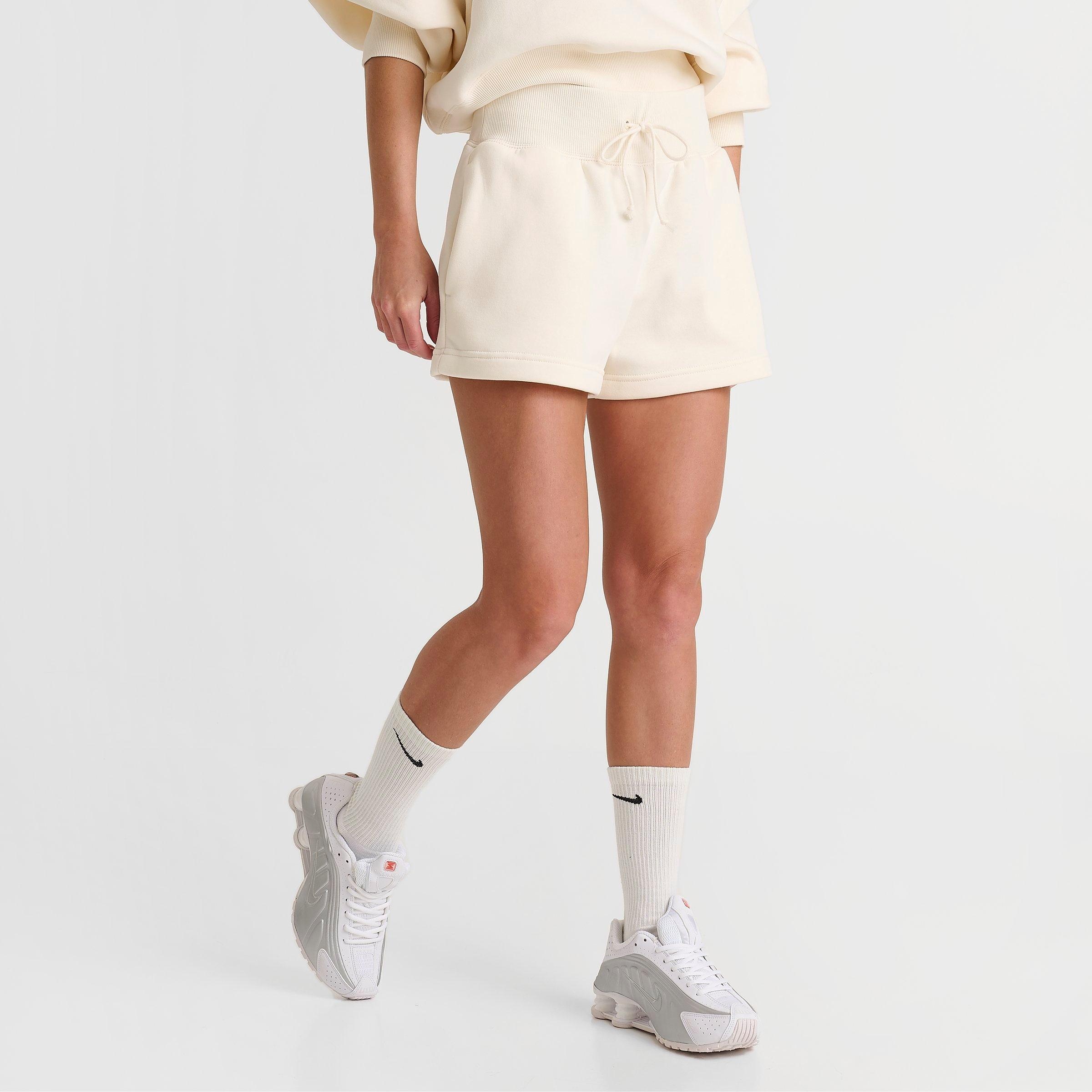 WOMEN'S NIKECOURT PHOENIX FLEECE HIGH-WAISTED LOOSE SHORTS - 3