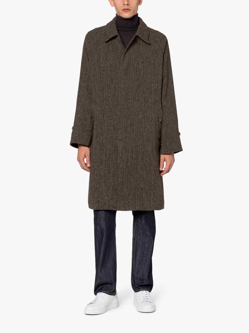 Mackintosh BELFORD BROWN WOOL BALMACAAN COAT outlook