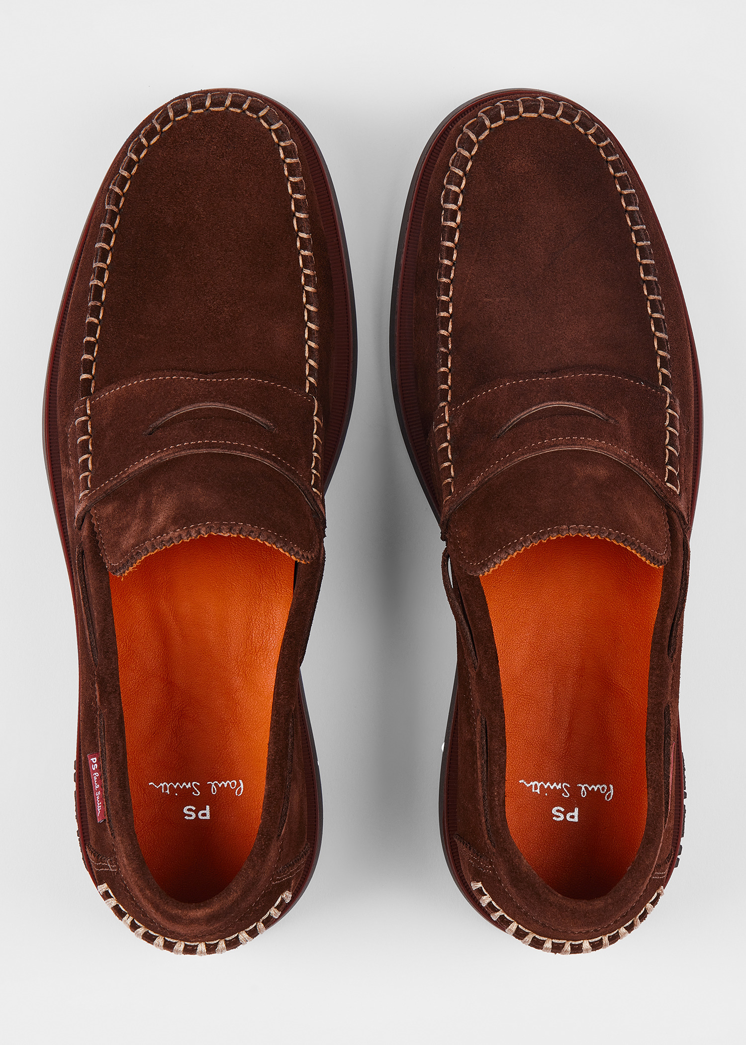 Chocolate Brown Suede 'Tristain' Loafers - 5