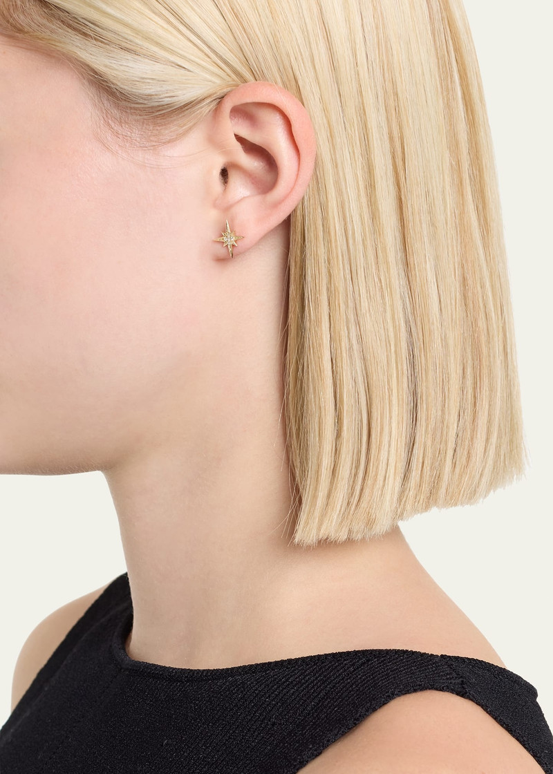 SYDNEY EVAN Diamond Starburst Stud Earring, Single outlook