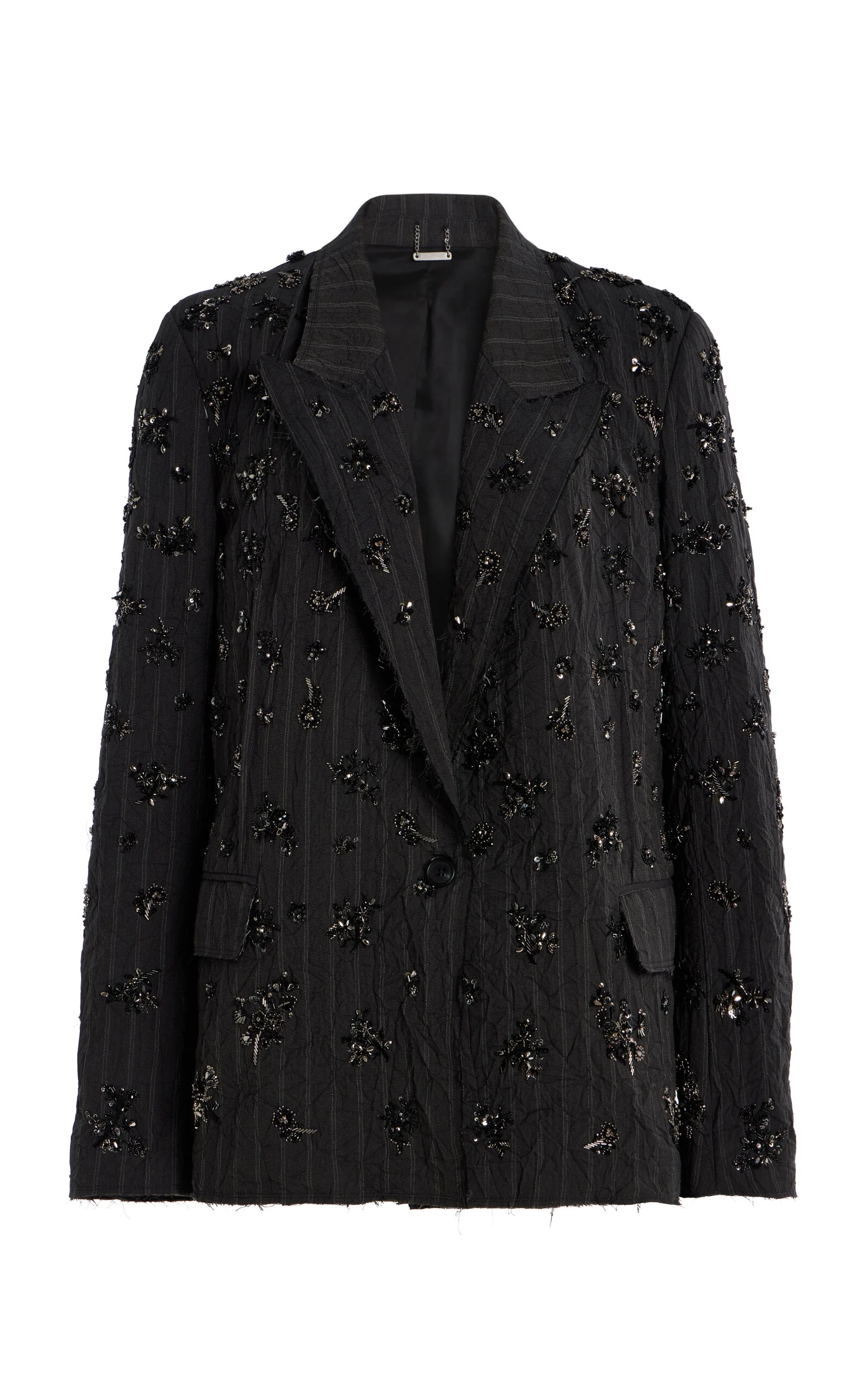 Murphy Embroidered Blazer dark grey - 1