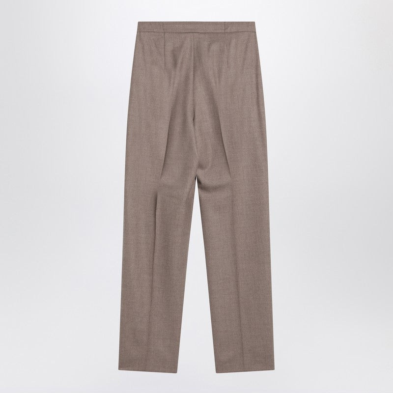 Max Mara Dove Grey Cashmere Trousers Women - 2