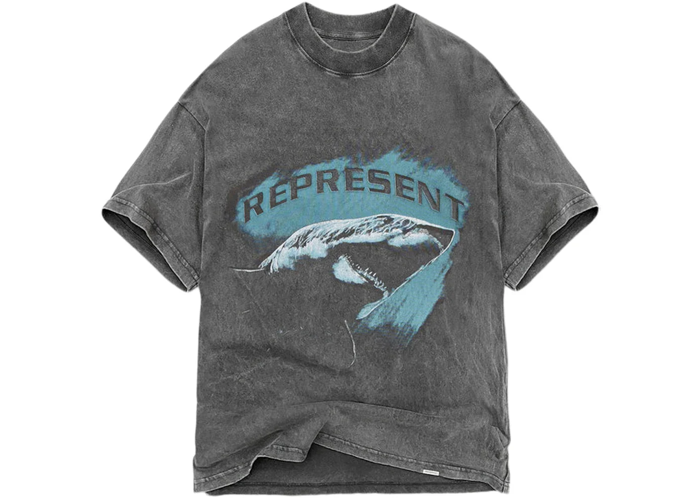 Represent Shark T-Shirt Vintage Grey - 1