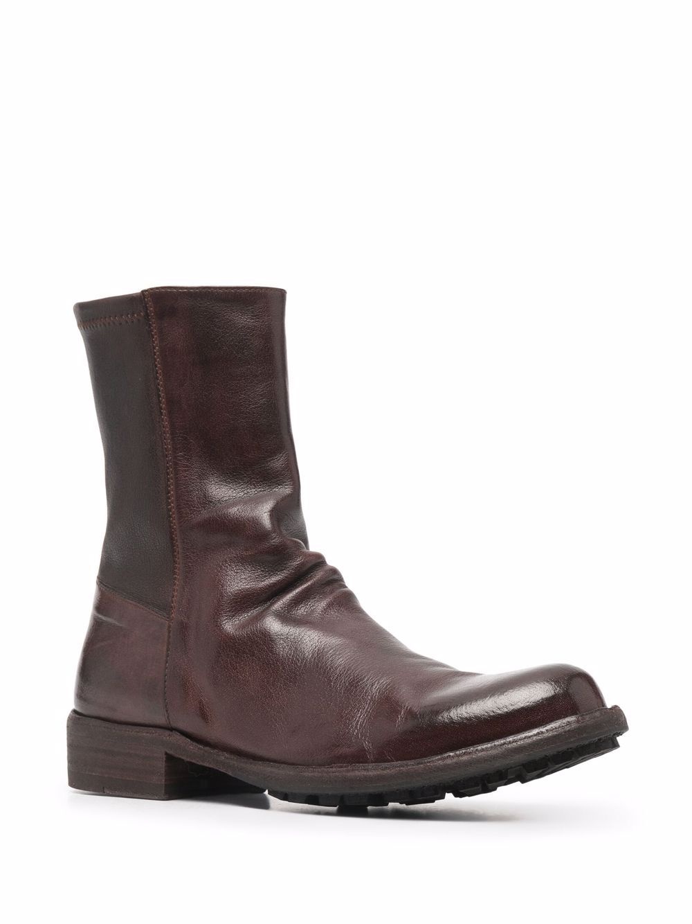 leather-panel boots - 2