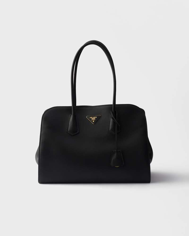 Large leather tote bag 1