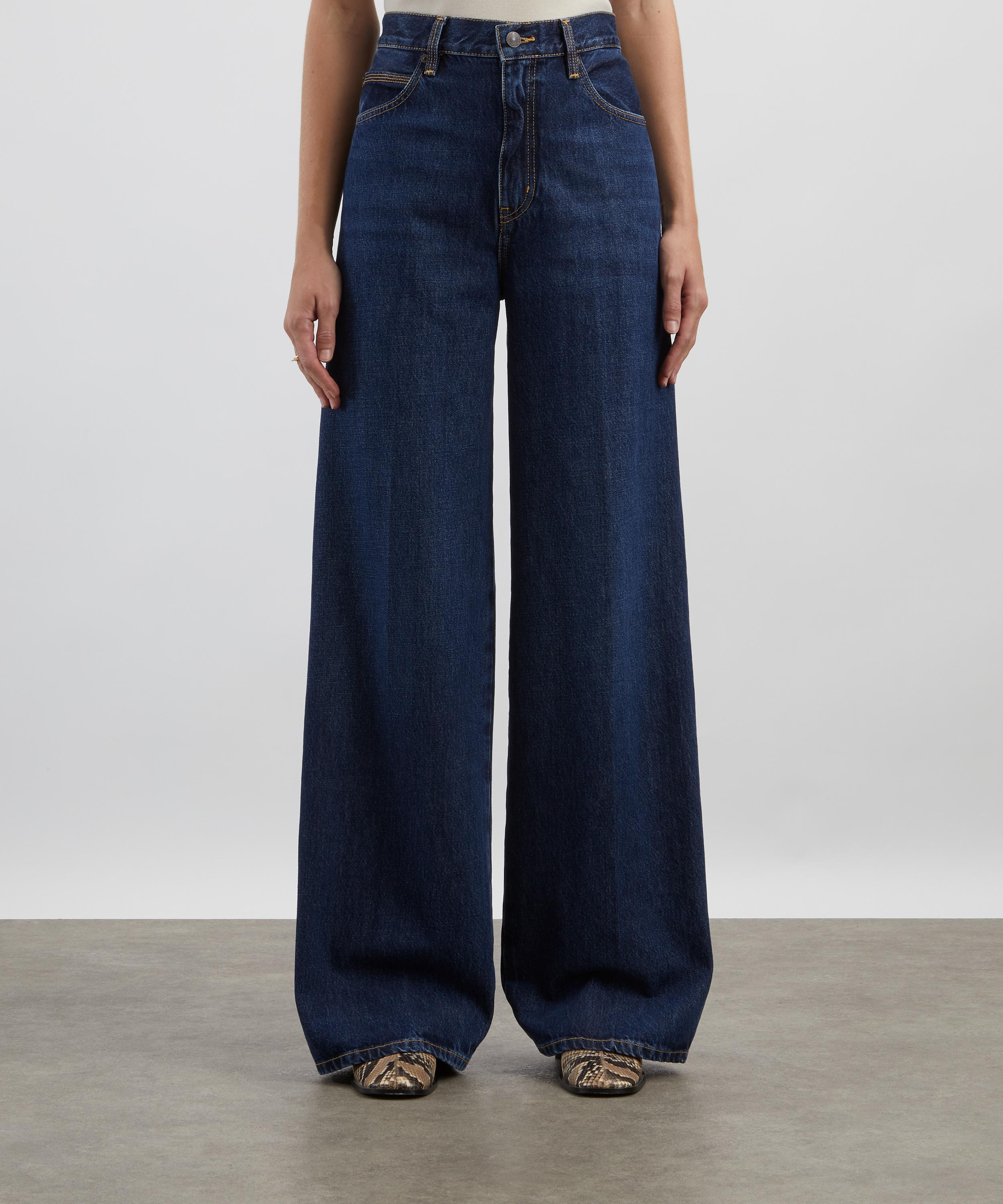 Cuffed High-Rise Wide Jeans in Spencer - 3