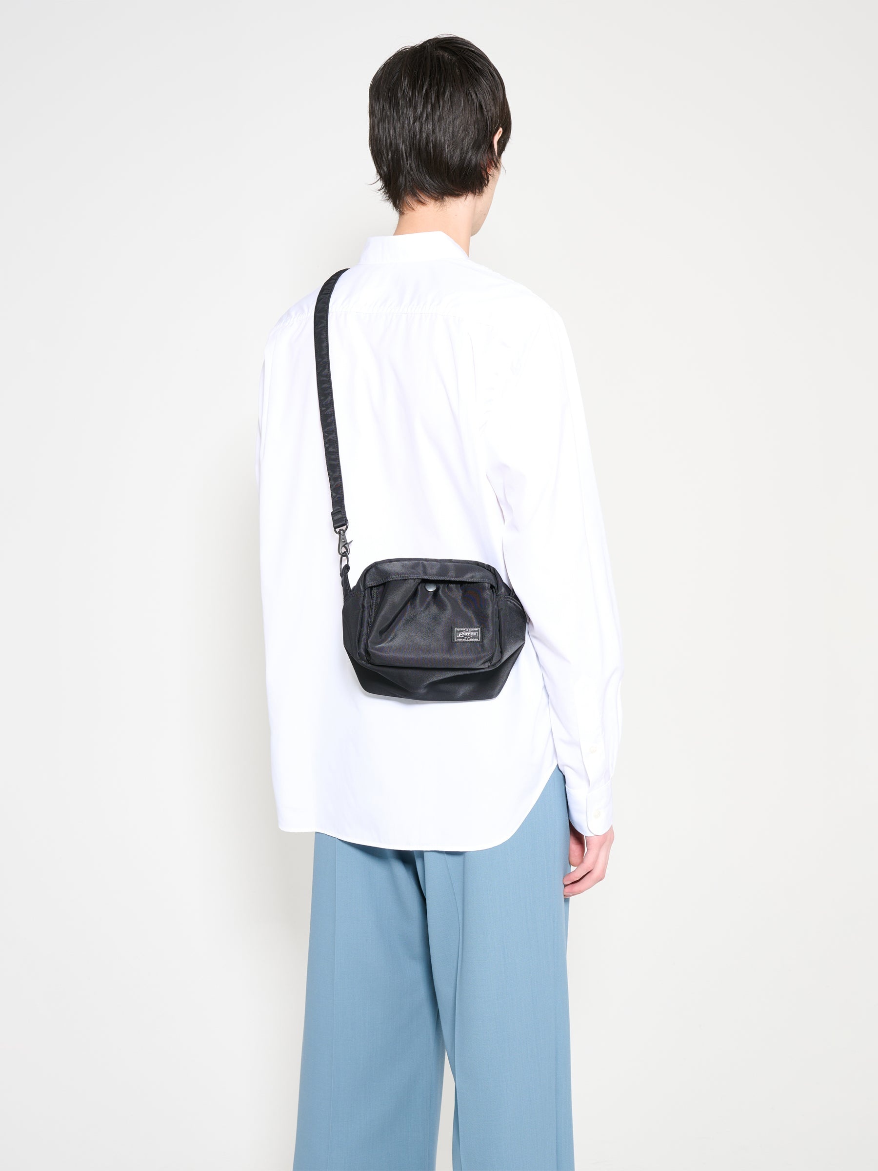 COMME DES GARÇONS HOMME X PORTER NYLON TWILL BAG BLACK - 3