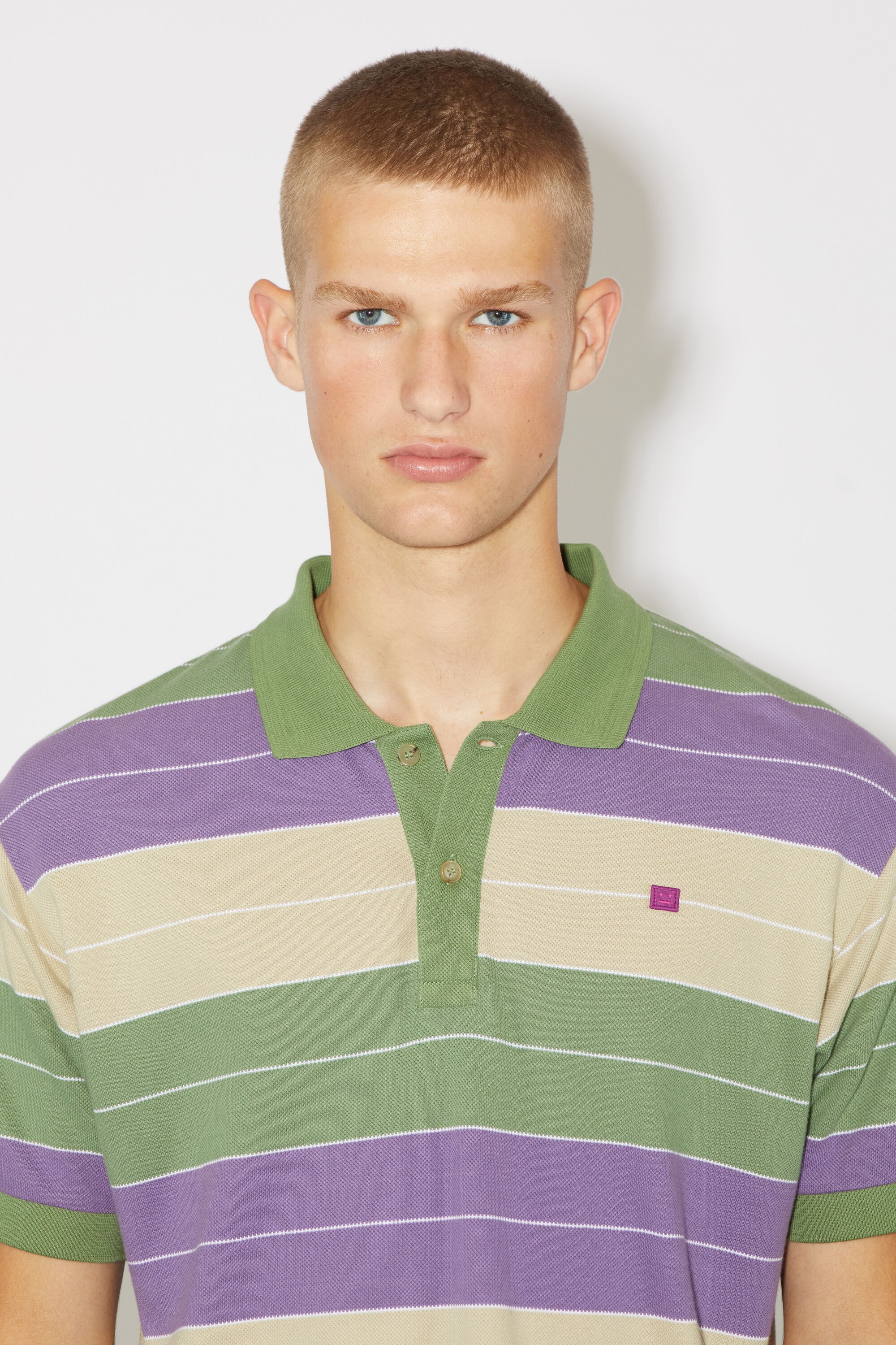 Polo t-shirt - Regular fit - Purple/green - 4
