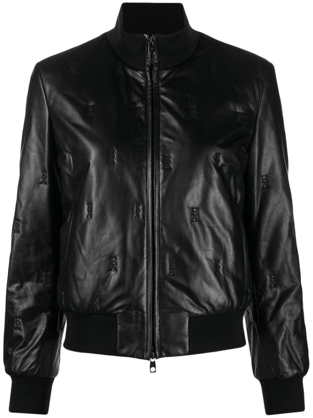 Travel Essential leather bomber jacket - 1