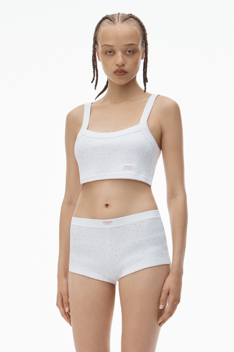 Crystal Hotfix Short in Waffle Knit 5