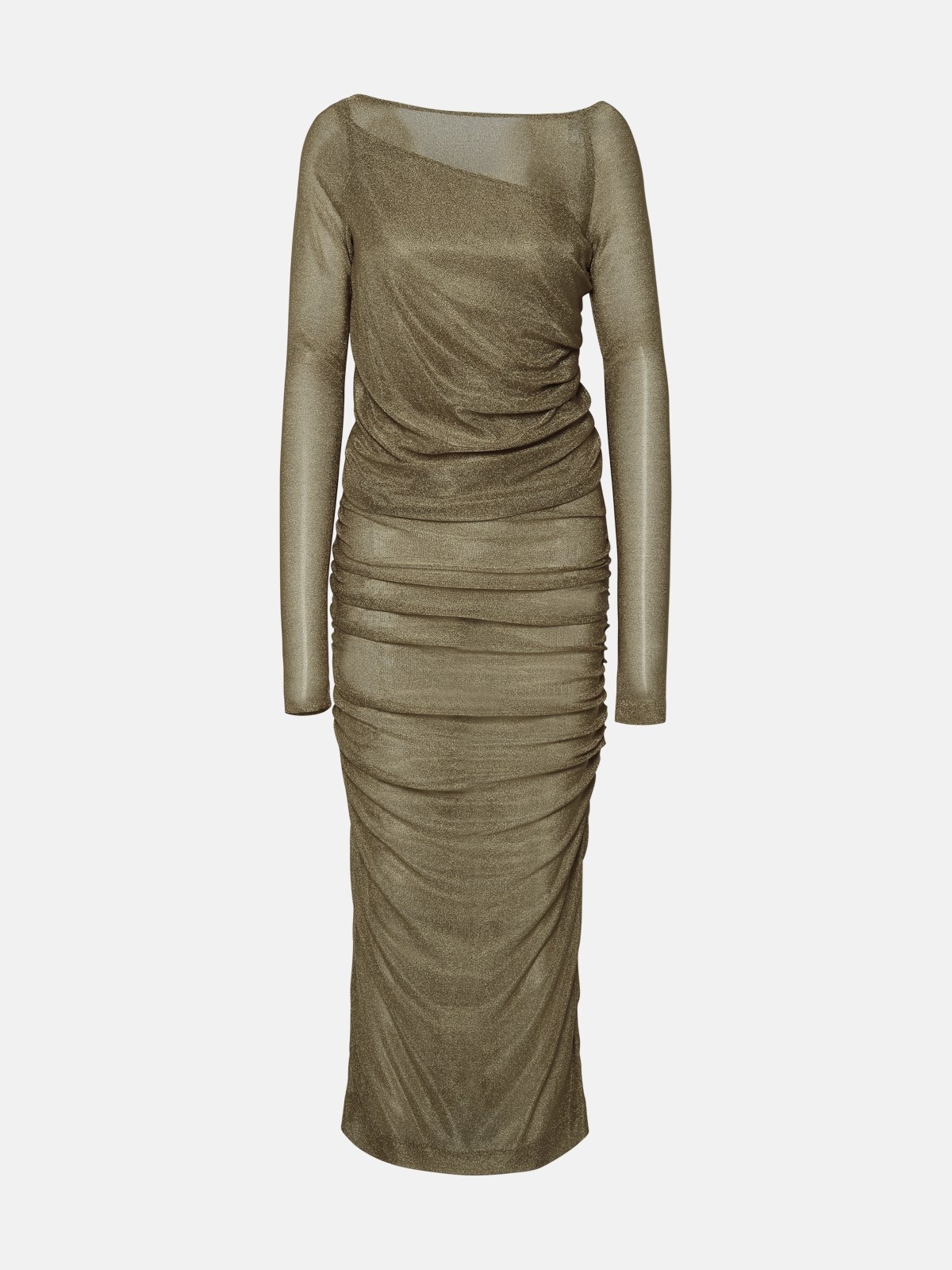 GOLD VISCOSE DRESS - 1