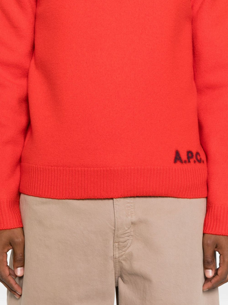 logo-embroidered crew-neck sweater 5