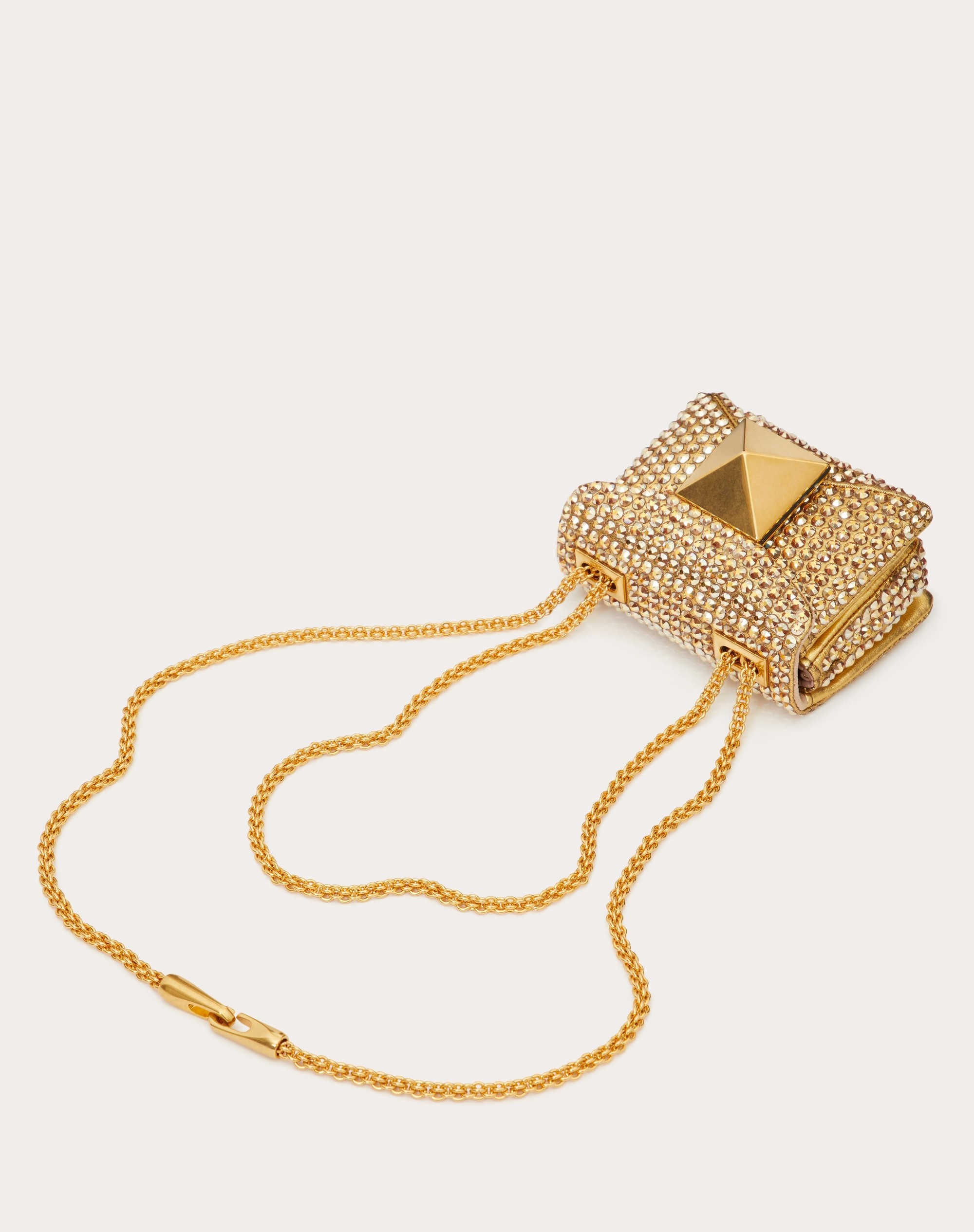ONE STUD EMBROIDERED MICRO BAG WITH CHAIN 6