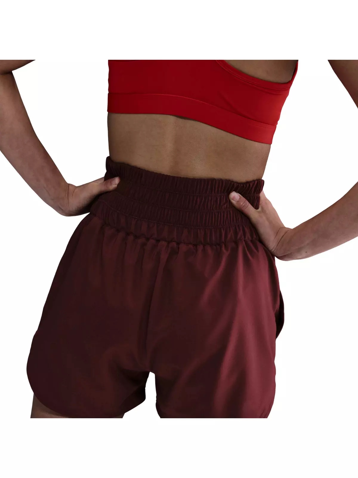 Women's One Dri-FIT ULtra High-Waisted 3" Brief-Lined Shorts - Red - 2