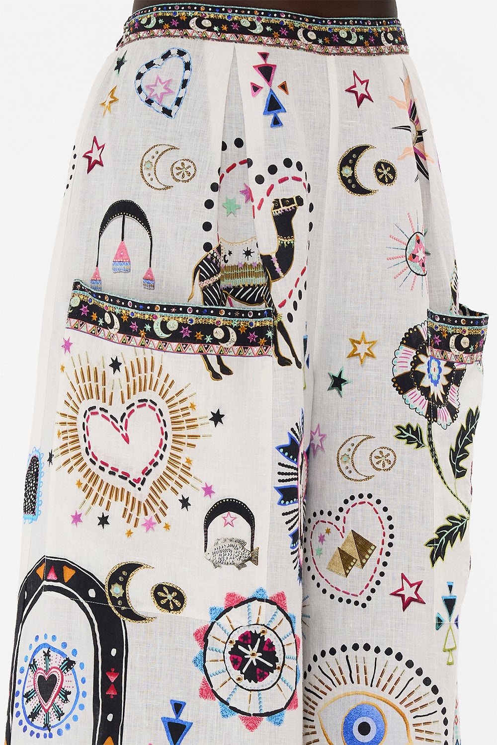 WIDE LEG TROUSER WITH FRONT POCKETS - 6
