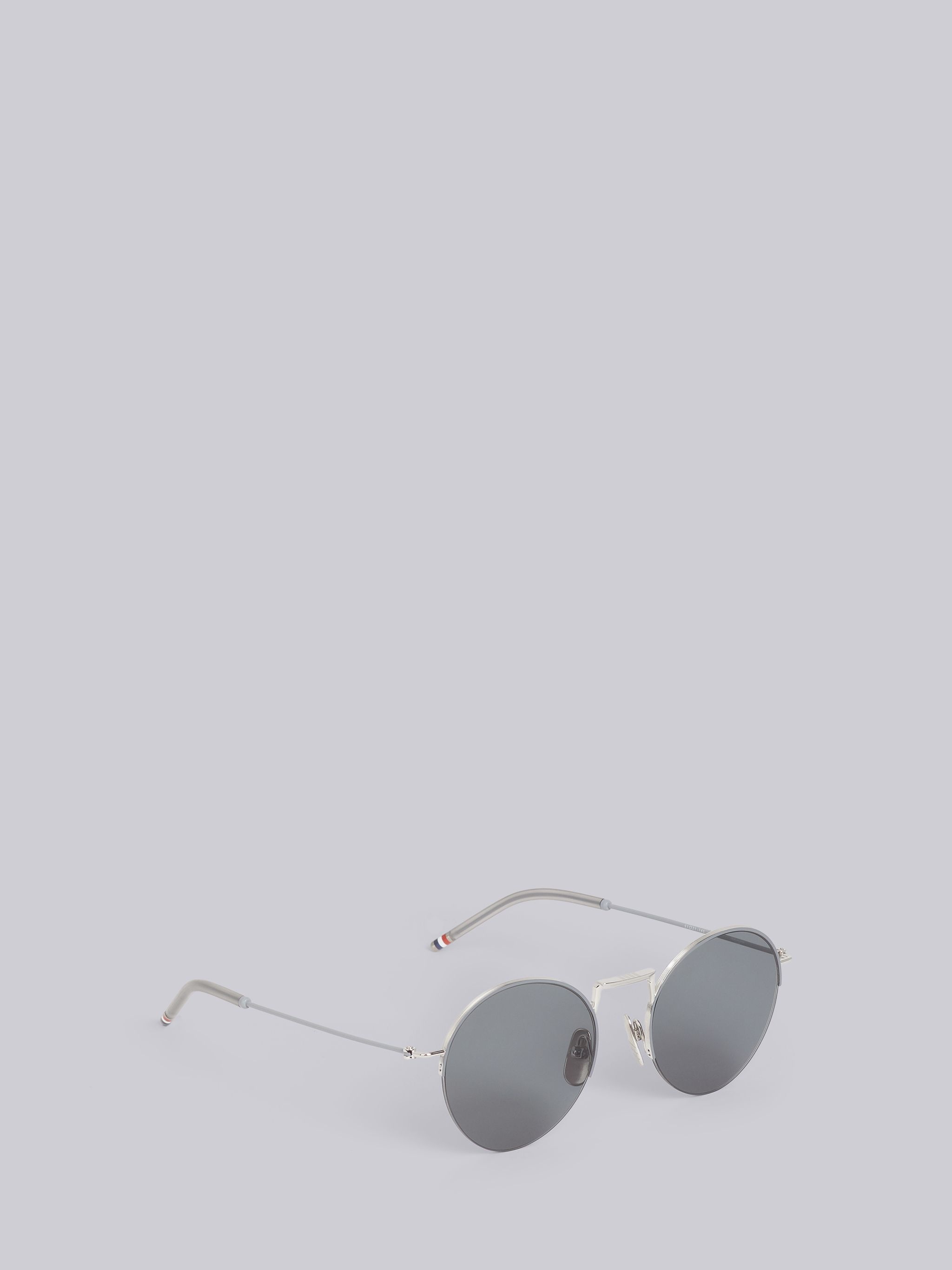 TB118 - Silver Hingeless Round Sunglasses - 4