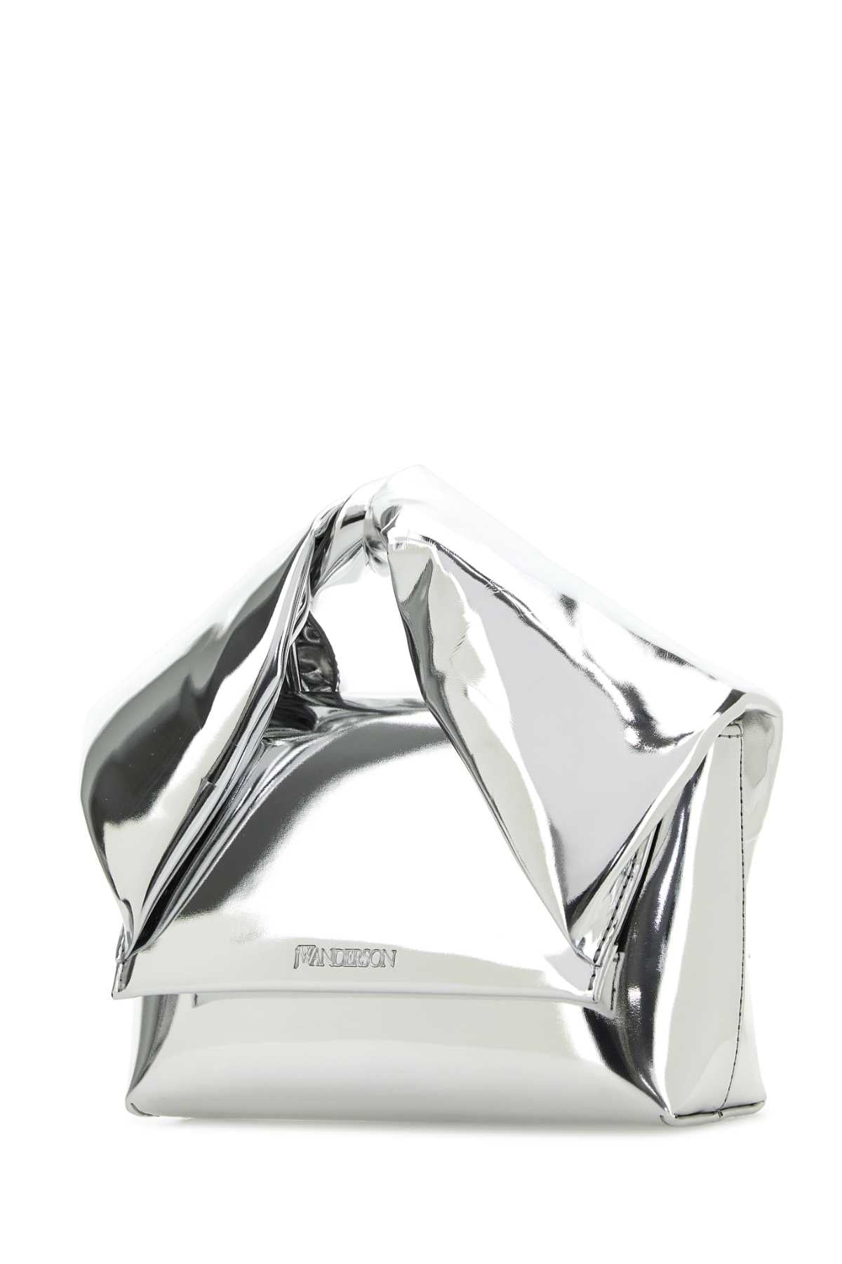 Silver leather small Twister handbag - 2