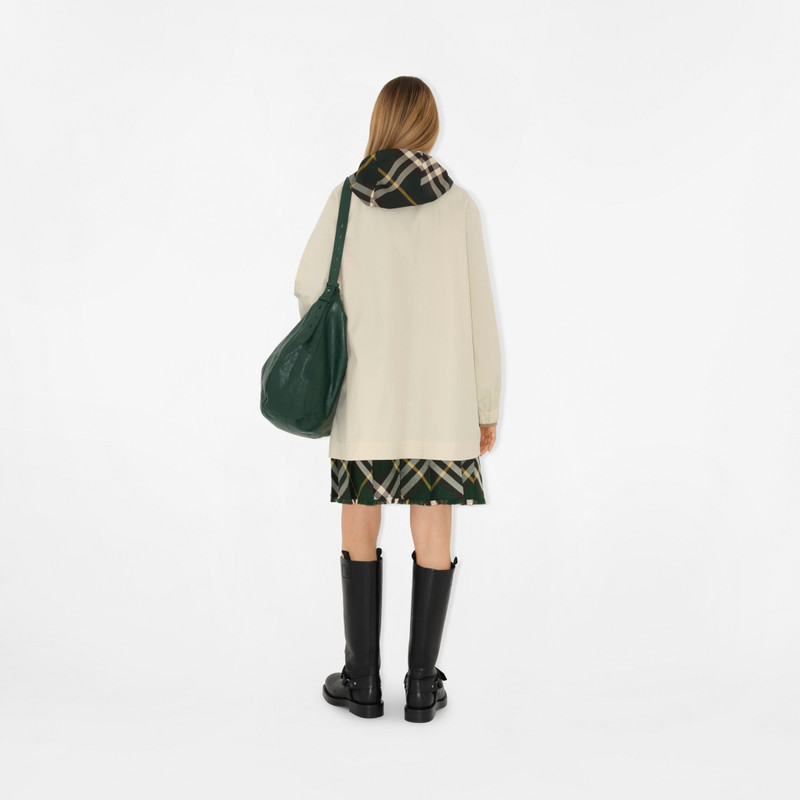 체크 후드 Gabardine Parka 4