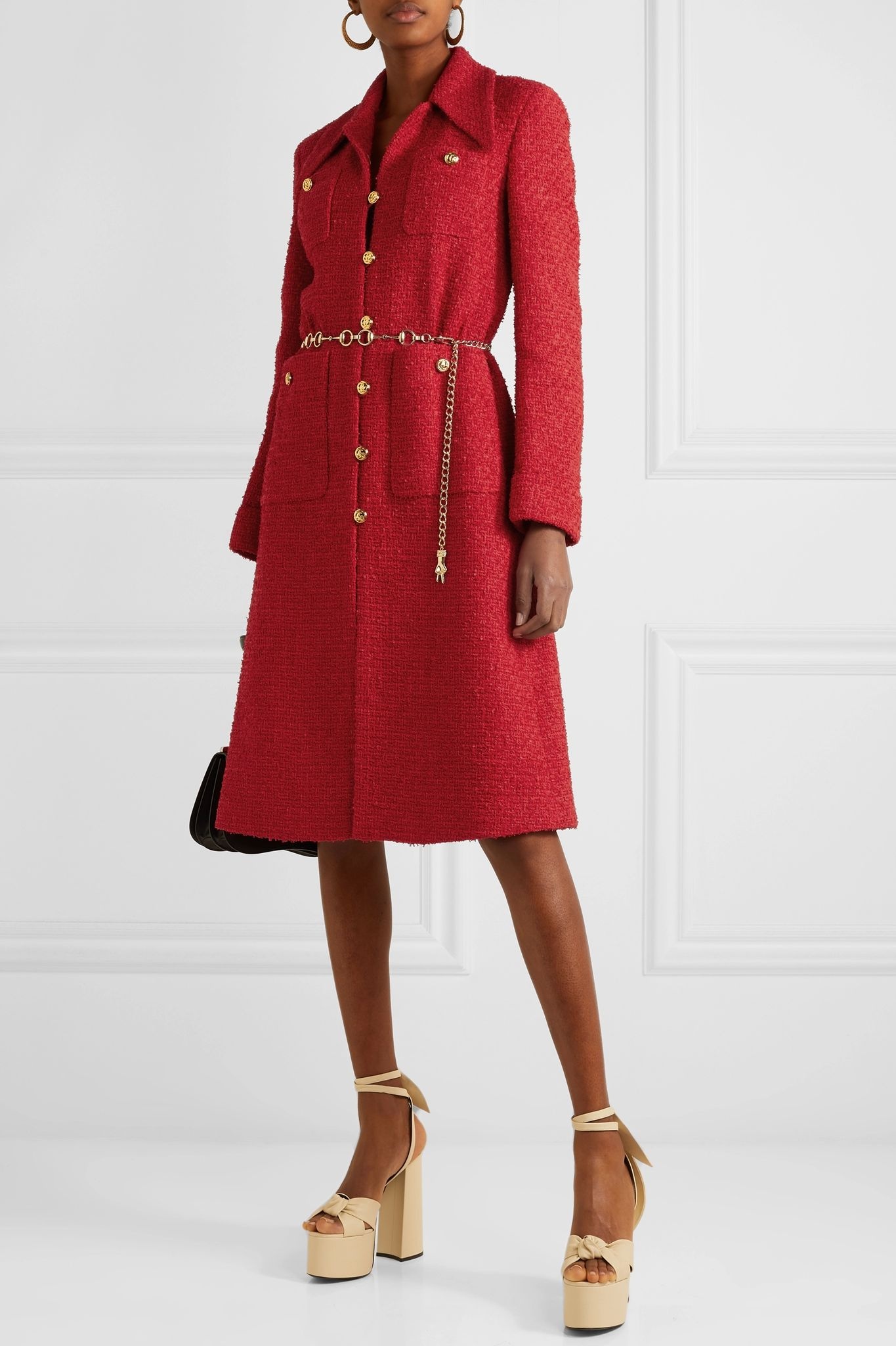 Belted tweed coat - 2