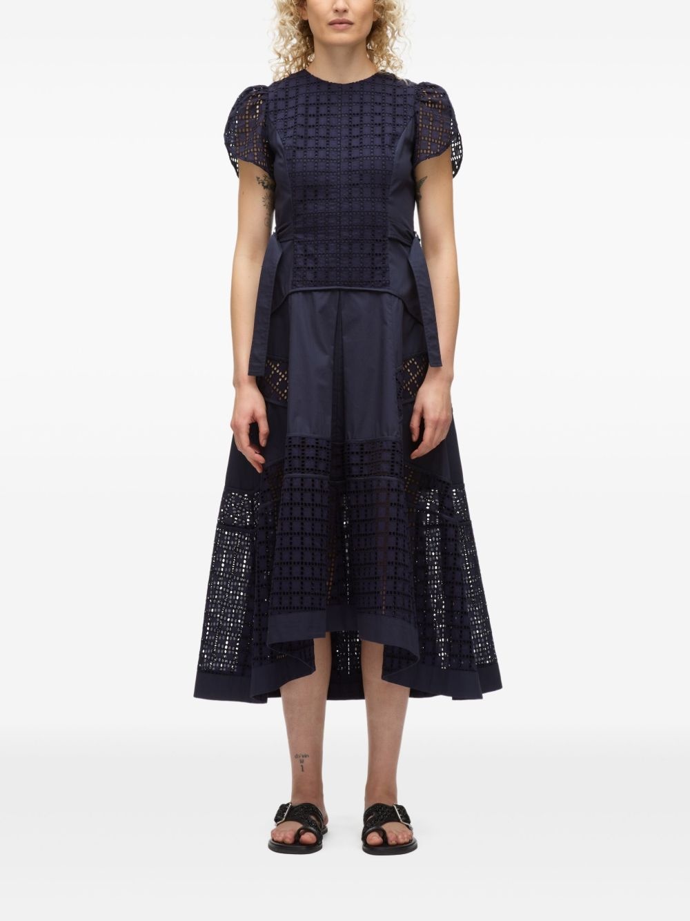 broderie anglaise tulip dress - 3