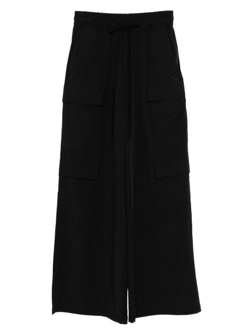 elasticated-waistband trousers 1