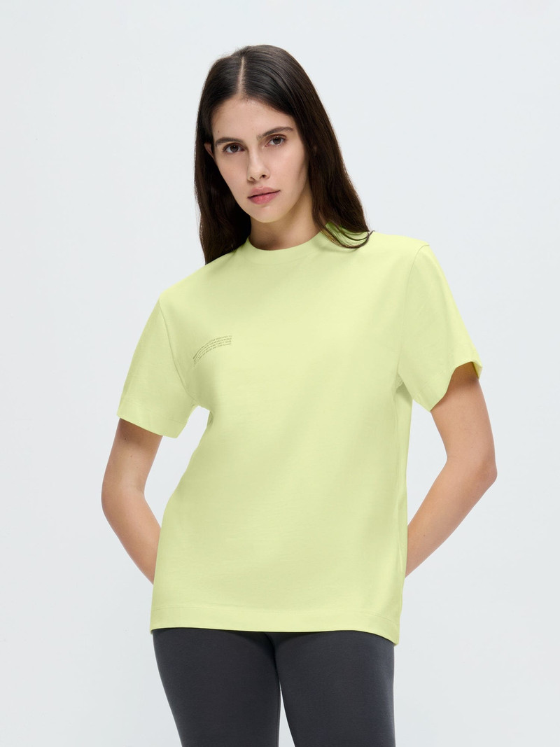PANGAIA Womens 365 Midweight T-shirt - Soft Lime outlook