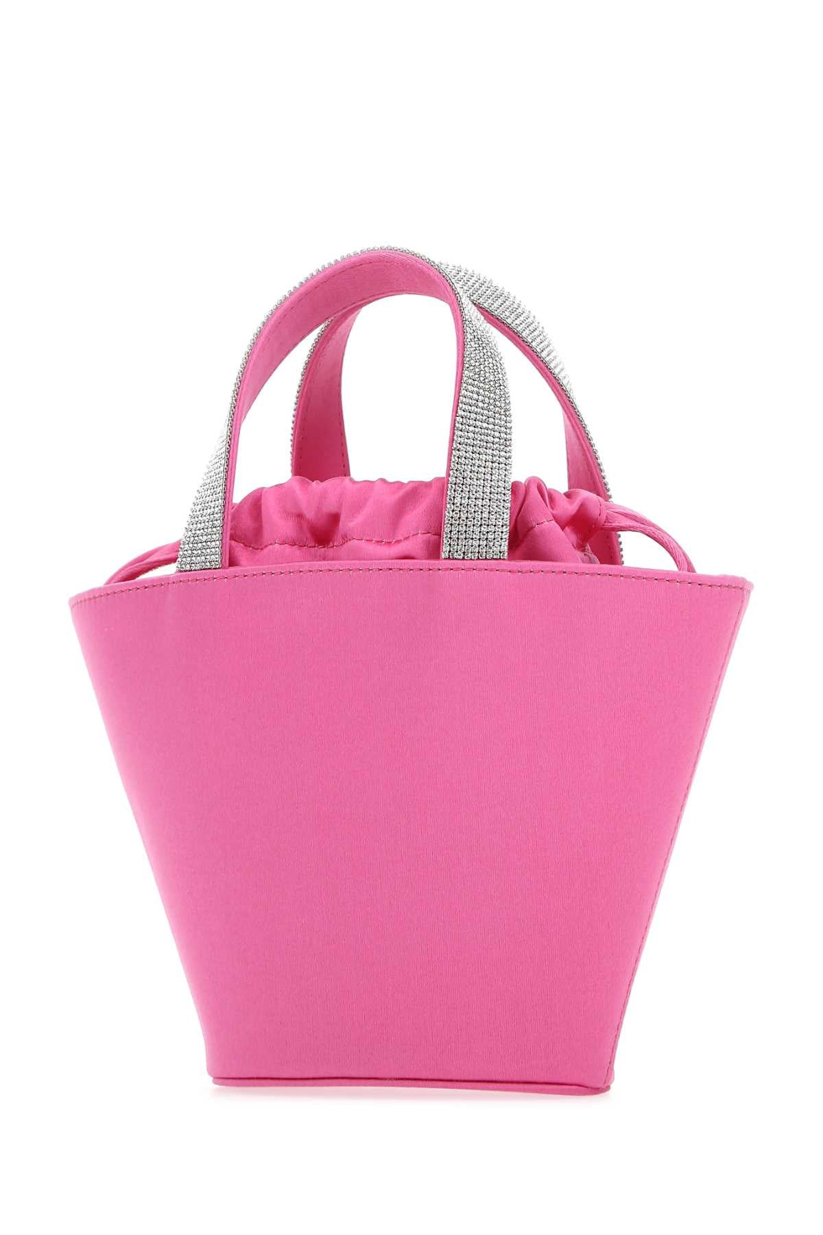 Amina Muaddi Women Fuchsia Satin Rih Handbag - 2