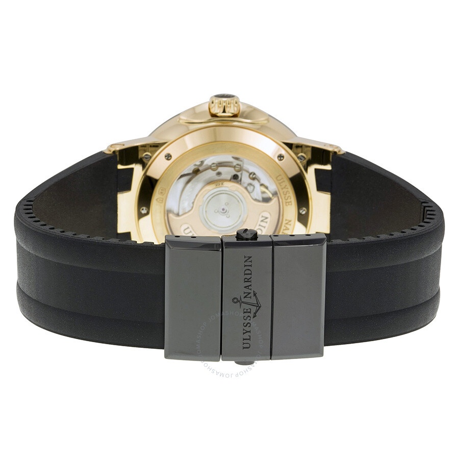 Pre-owned Ulysse Nardin Executive Dual Time GMT Black Dial Men's Watch 246-00-3/42 - 3