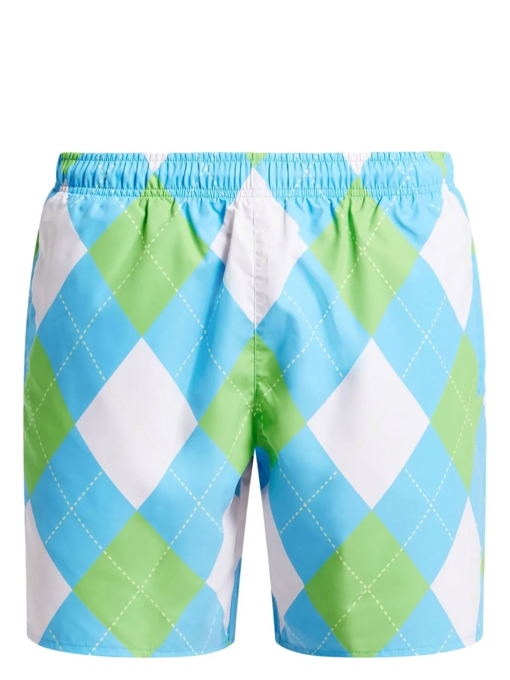 geometric-print swim shorts - 1