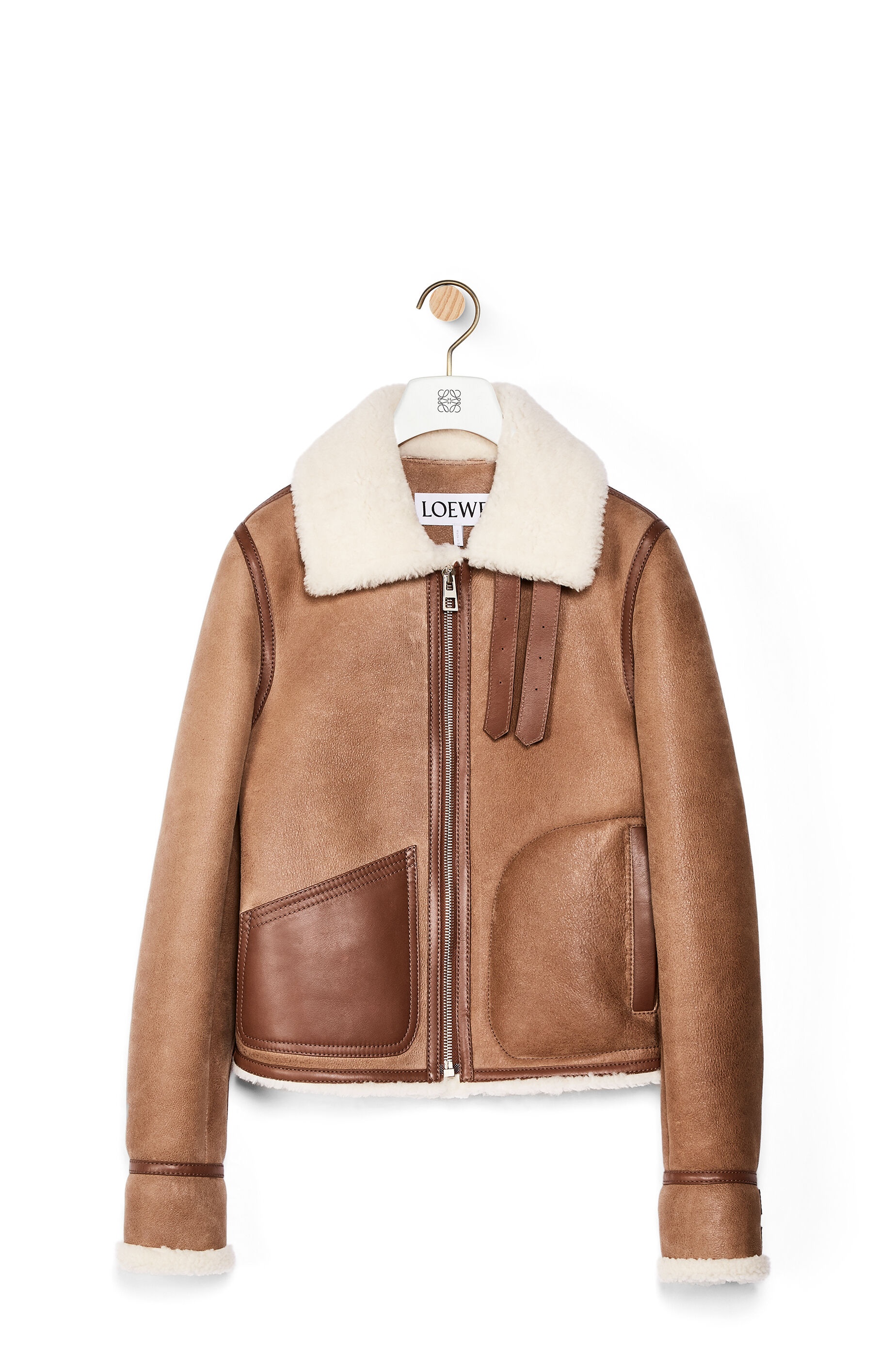 Aviator jacket in shearling - 1