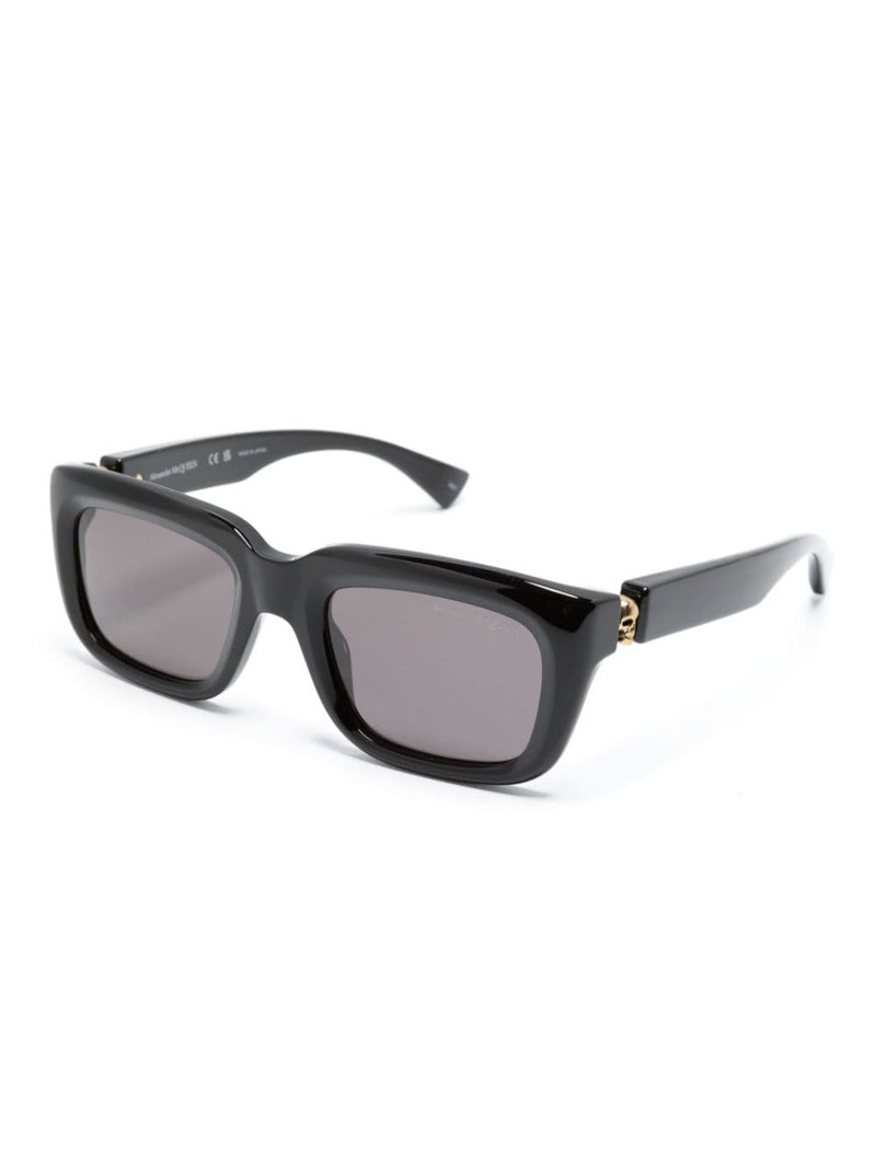 Alexander McQueen Floating Skull square-frame sunglasses outlook