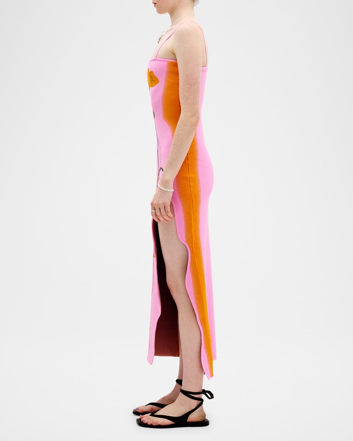 Iris Flower-Print Maxi Tank Dress - 5