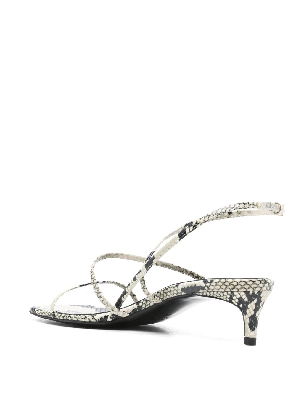 35mm snakeskin-print sandals - 3