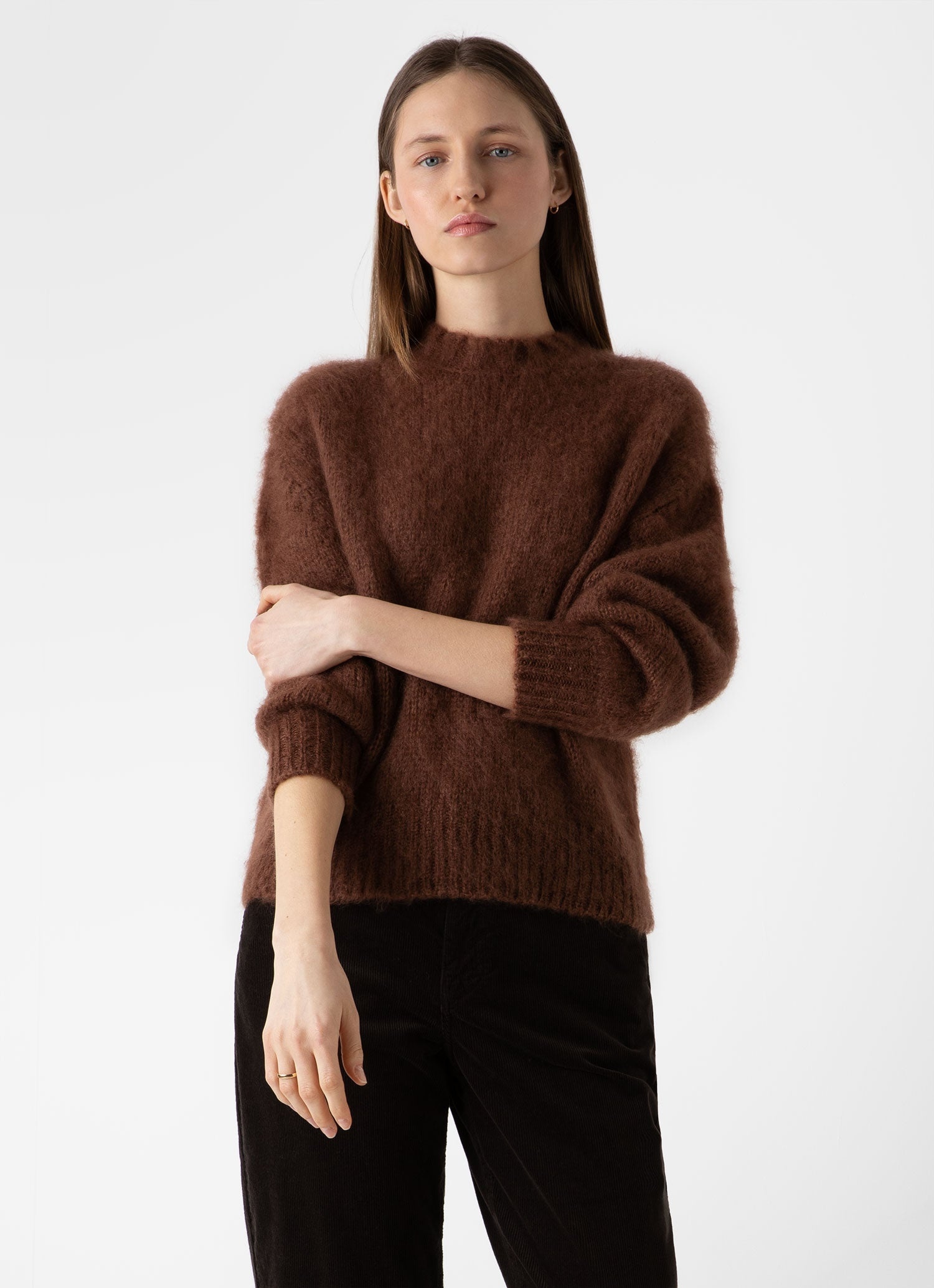 Mohair Silk Crew Neck Jumper - 1